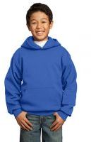 Port & Company®  Youth Core 7.8-ounce, 50/50 Cotton Poly Fleece Pullover Hooded Sweatshirt